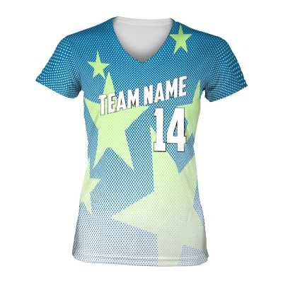 Sublimation v neck